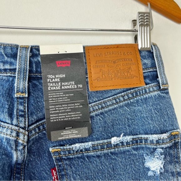 Levi's Blue Flare & Wide Leg Jeans - Picture 8 of 15